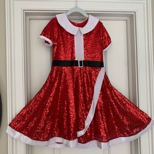 Jojo’s Closet sequin Santa dress